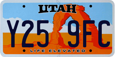 UT license plate Y259FC