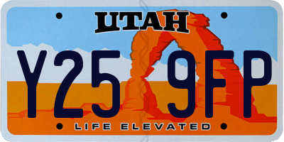 UT license plate Y259FP