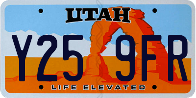 UT license plate Y259FR