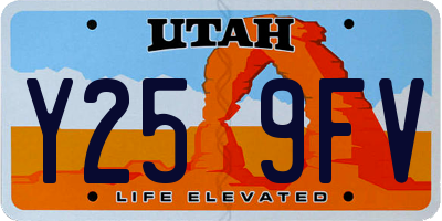 UT license plate Y259FV