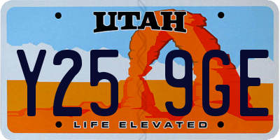UT license plate Y259GE