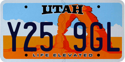 UT license plate Y259GL