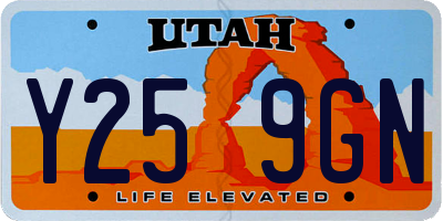 UT license plate Y259GN