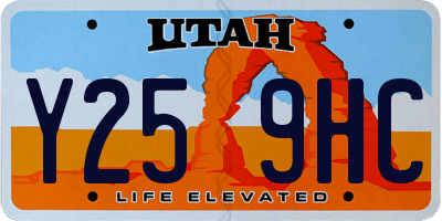 UT license plate Y259HC