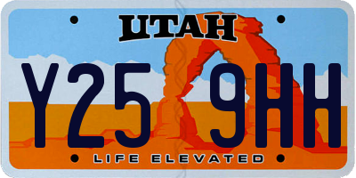 UT license plate Y259HH
