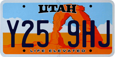UT license plate Y259HJ