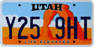 UT license plate Y259HT