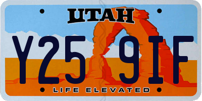 UT license plate Y259IF