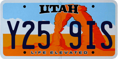 UT license plate Y259IS