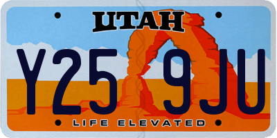 UT license plate Y259JU