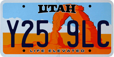 UT license plate Y259LC