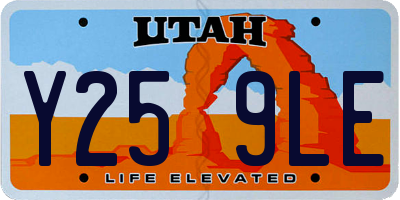 UT license plate Y259LE