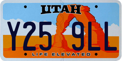 UT license plate Y259LL