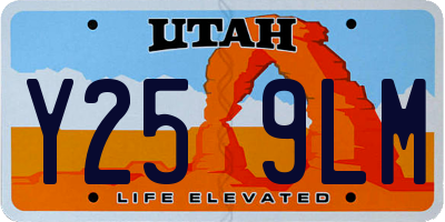 UT license plate Y259LM