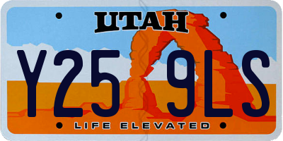 UT license plate Y259LS