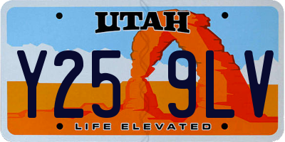 UT license plate Y259LV