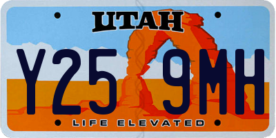 UT license plate Y259MH