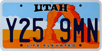 UT license plate Y259MN