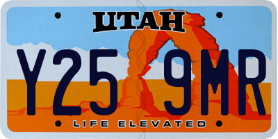 UT license plate Y259MR