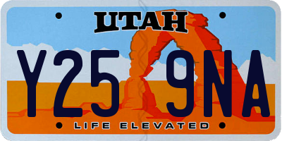 UT license plate Y259NA