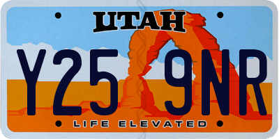 UT license plate Y259NR