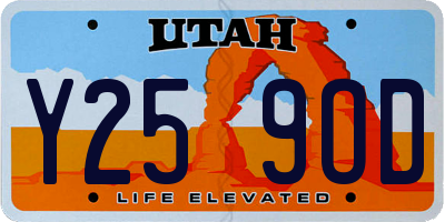 UT license plate Y259OD