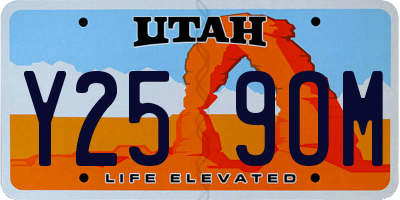 UT license plate Y259OM