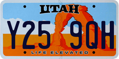 UT license plate Y259QH