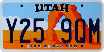 UT license plate Y259QM