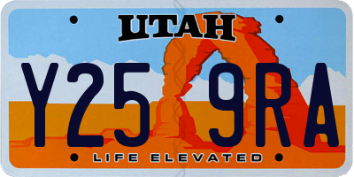 UT license plate Y259RA