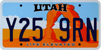 UT license plate Y259RN