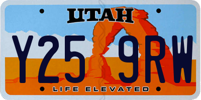 UT license plate Y259RW