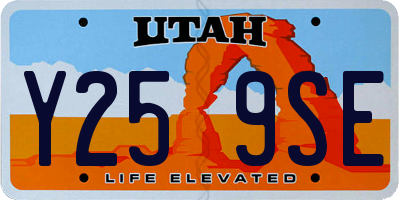 UT license plate Y259SE