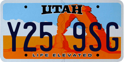 UT license plate Y259SG