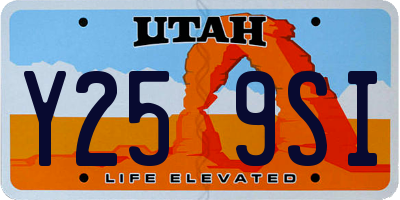 UT license plate Y259SI
