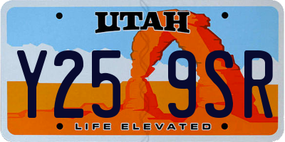 UT license plate Y259SR