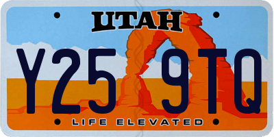 UT license plate Y259TQ