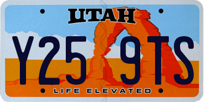 UT license plate Y259TS