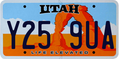 UT license plate Y259UA