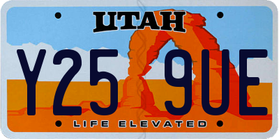 UT license plate Y259UE