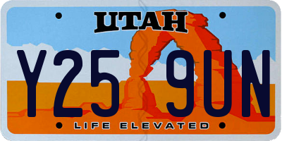 UT license plate Y259UN