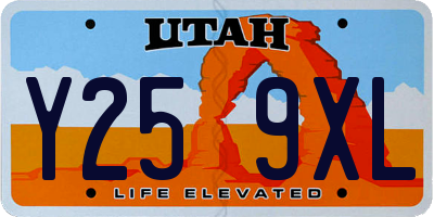 UT license plate Y259XL