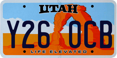 UT license plate Y260CB