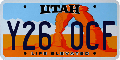 UT license plate Y260CF