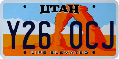 UT license plate Y260CJ