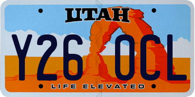 UT license plate Y260CL