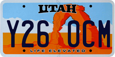 UT license plate Y260CM