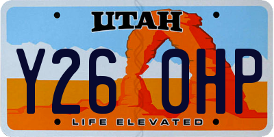 UT license plate Y260HP