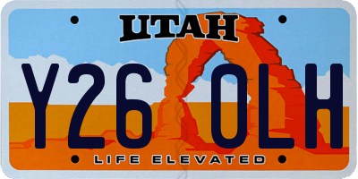 UT license plate Y260LH