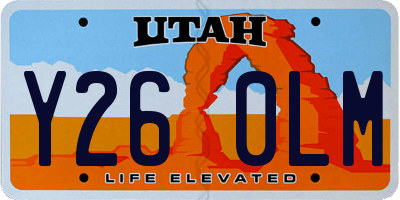 UT license plate Y260LM